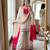 White silk blend embroidered palazzo set