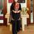 Black cotton poly embroidered palazzo set
