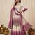 Multicolor faux georgette embroidered palazzo set