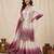 Multicolor faux georgette embroidered palazzo set