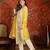 Off white embroidered silk blend 3-piece suit set