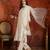 Off white embroidered silk blend 3-piece suit set
