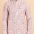 Men croset work embroidery with digital print kurta set