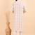 Men croset work embroidery with digital print kurta set