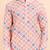 Men croset work embroidery with digital print kurta set