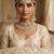 white necklace set with earrings & damni  kundan & agate stone  gold plated