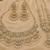 white necklace set with earrings & damni  kundan & agate stone  gold plated