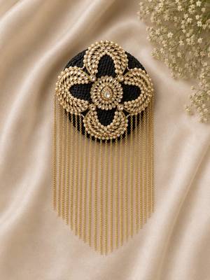 kundan ambada juda pin bun cage & hair brooch 2