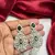 Emerald Green CZ Bridal Necklace Set, Silver Teardrop Pendant, Art Deco Crystal Jewelry