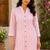 Women’s Shirt Style Tunic Top | Mandarin Collar Button-Down Top with 3/4 Sleeves | Casual Office Wear Long Top for Women