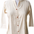 Women’s Shirt Style Tunic Top | Mandarin Collar Button-Down Top with 3/4 Sleeves | Casual Office Wear Long Top for Women