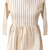 Stripes Peplum Top - Round Neck with 3/4 Sleeves