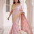 fascinating baby-pink c-pallu embroidery work & cutwork arco border kanjivarm silk blend indian designer saree