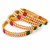Gold-toned pearl bangle set with ruby & emerald stones set of 4 bangles, traditional design, festive wear.