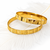 Gold-plated engraved bangles for women, set of 2 traditional design, floral engraving, ethnic wear, pair of bangles.