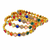 Gold-toned kundan bangles with teardrop stones, set of 2 filigree design, ethnic wear, white stone embellished.