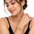 Gold-plated bangle set with crystal embellishments, set of 4 diamond-cut accents, women's jewellery, stackable design.