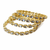 Gold-toned crystal bangles set of 4 for women kundan-style stones, stackable design, festive wear, hexagonal motifs.