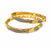 Gold-plated engraved bangles for women, set of 2 traditional design, floral engraving, ethnic wear, pair of bangles.