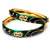 Green & black enamel gold-toned bangles with stone work, set of 2 kundan stone embellishment, traditional indian wear.