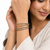 Stackable design, women's jewellery, teal blue stones, slim band style, festive wear