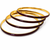 Gold-toned maroon enamel bangle set for women, set of 4 enamel finish, stackable design.