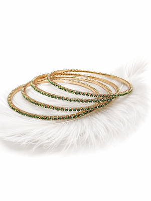 Stackable design, ethnic wear, rhinestone embellished, festive occasion, women's jewellery 1
