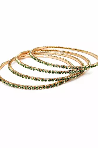 Stackable design, ethnic wear, rhinestone embellished, festive occasion, women's jewellery