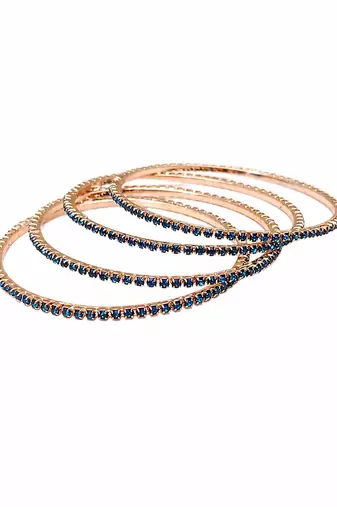 Rhinestone studded, stackable design, women's jewellery, festive wear, slim band style