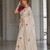 provocative off-white embroidery with cutwork border fendy satin indian wedding and saree