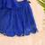 Royal Blue Leheriya Kota Doria Peplum Top & Wrap Skirt Co-ord Set