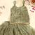 Olive Green Bandhani Kota Doria Crop Top & Flared Skirt Co-ord Set