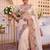 pleasing cream c-pallu embroidery with piping border fendy satin latest designer indian ceremonial saree