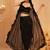 Embroidered Crop Top & Skirt With Shrug Co-Ords
