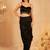 Embroidered Crop Top & Skirt With Shrug Co-Ords