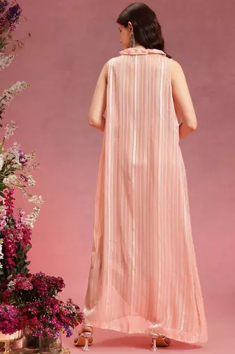 Shoulder Straps Top With Skirt And Shrug