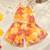 Sunshine yellow floral kota doria tie-up top & flared palazzo set