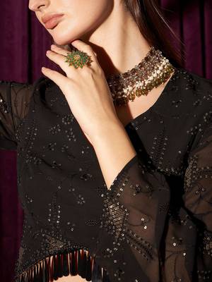 Embellished Beads & Stones Ready To Wear Lehenga & Coli 2