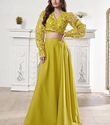Embroidered Organza Top & Flared Maxi Skirt Co-Ord Set