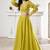 Embroidered Organza Top & Flared Maxi Skirt Co-Ord Set