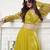 Embroidered Organza Top & Flared Maxi Skirt Co-Ord Set