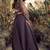Mauve colour Embroidered crop top lehenga choli With Flared Skirt