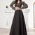 Black colour Thread Embroidered V-Neck crop top lehenga choli