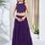Women Striped Siquinned Embroidered Top with Skirt Co-Ords