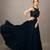 Women Stylish Navy Blue Embellished Top with Solid Skirt