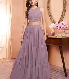 Embroidered Top With Skirt