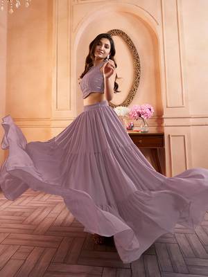 Embroidered Top With Skirt 6