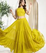 Embroidered Top With Skirt Co-Ords