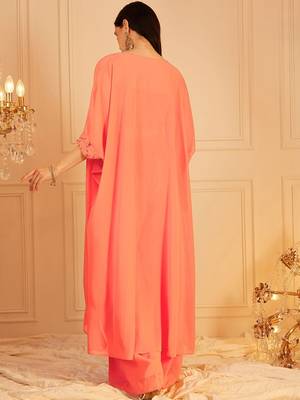 Embroidered Top, Palazzo With Shrug Co-Ords 5