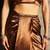 Brown Embellished Sleeveless Shrug With Top & Skirt Co-Ord Set